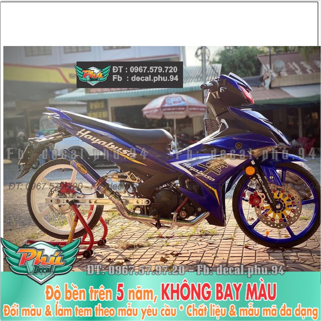 Tem Rời Exciter 150 Xanh đen Hayabusa (K) -1