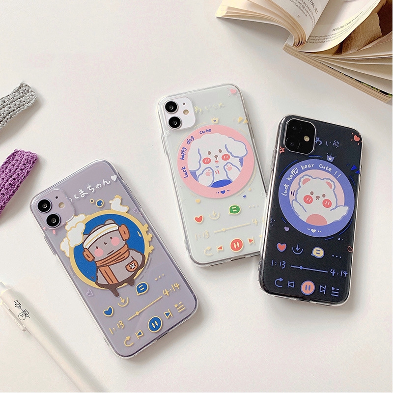 Ốp điện thoại trong suốt xinh xắn cho iPhone 11pro 7 / 8plus x r xsmax | BigBuy360 - bigbuy360.vn