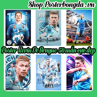 Poster kevin de bruyne, ảnh dán tường kevin de bruyne cực đẹp, poster bóng đá có in theo yêu cầu
