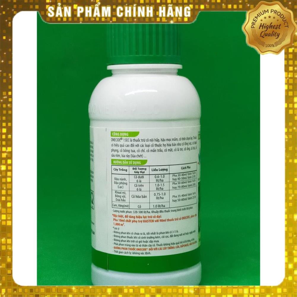 [Tổng Kho phân phối] Thuốc diệt cỏ chọn lọc Onecide 90ml - chỉ diệt cỏ, ko chết cây