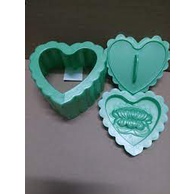 KHUÔN XÔI TRÁI TIM HÌNH BÔNG SEN 10 CM x 5 CM NGỌC LAN