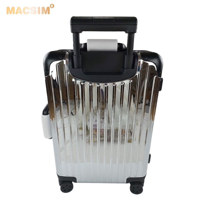 Vali kéo du lịch cao cấp chất liệu hợp kim nhôm nguyên khối MS1305 Macsim cao cấp màu đen cỡ 20inches
