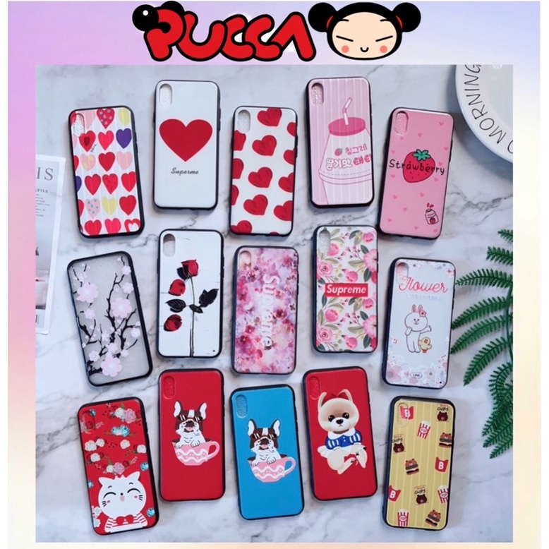 Ốp iphone X/Xs Viền Nhựa Dẻo Nhiều Hình Siêu Đáng Yêu