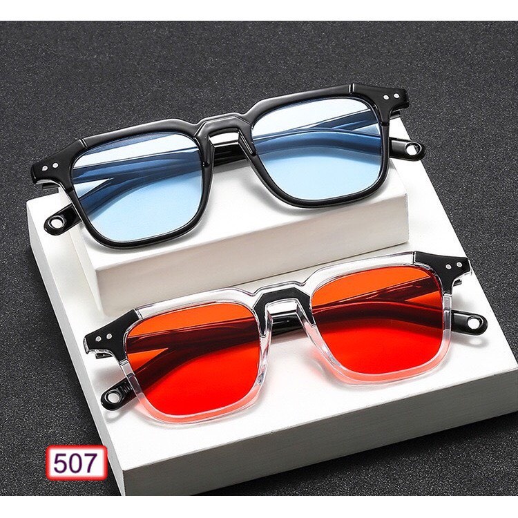 KÍNH MẮT  P&A  Kính mát gọng vuông nhiều màu chống tia Uv thời trang Unisex HOT TREND - mẫu kính gây bão giới trẻ