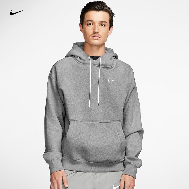 Áo hoodie NIKE LAB NRG DA0316-010 thêu logo dáng rộng trẻ trung thời trang