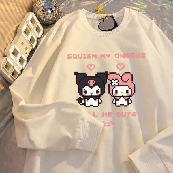 Áo Sweater Tay Dài Cổ Tròn Phong Cách Kuromi Nhật Bản Thời Trang Mùa Thu 2022 Mới