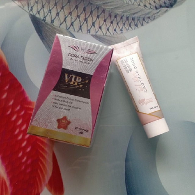 Giảm Cân Cấp Tốc DORA DETOX VIP HỘP 28 viên