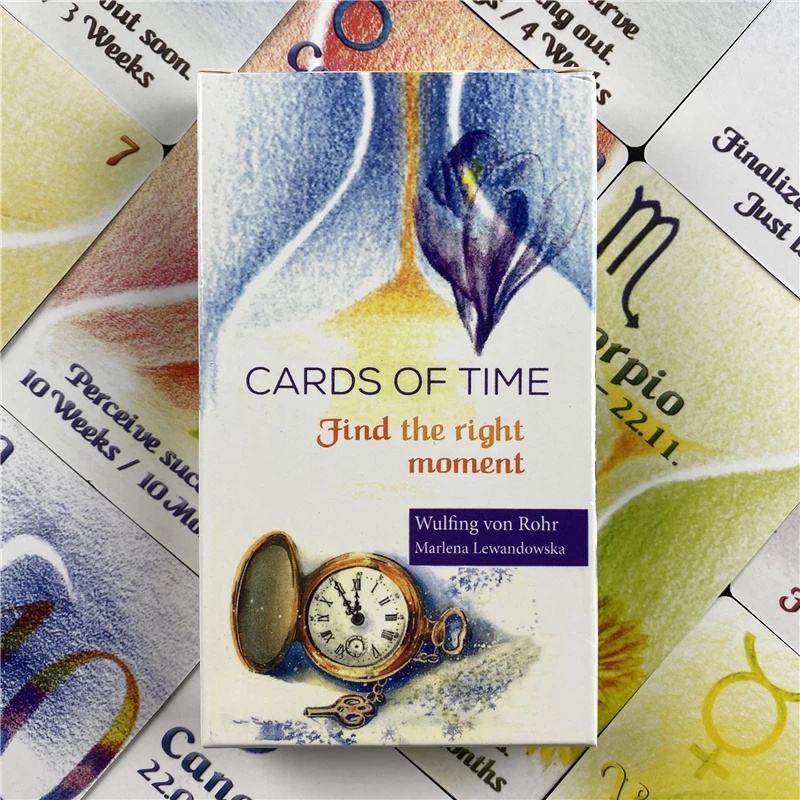 Cards of Time GB: Find the right moment Tarot Bộ Thẻ Bài Tarot Thiết Kế Độc Đáo Sáng Tạo