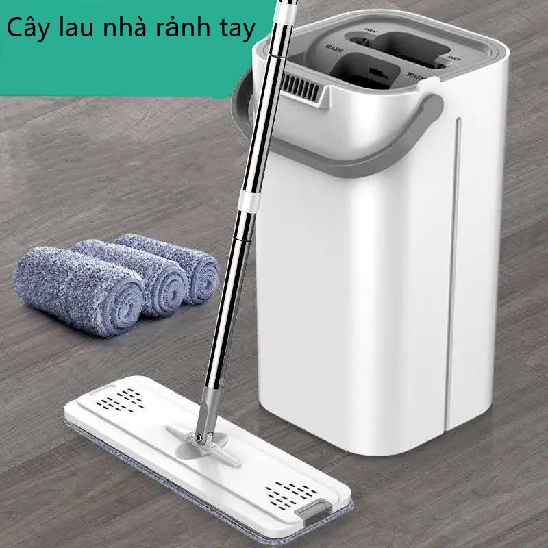 Bộ Chổi Lau Nhà Tự Vắt Thông Minh Gạt Nước Có Thùng