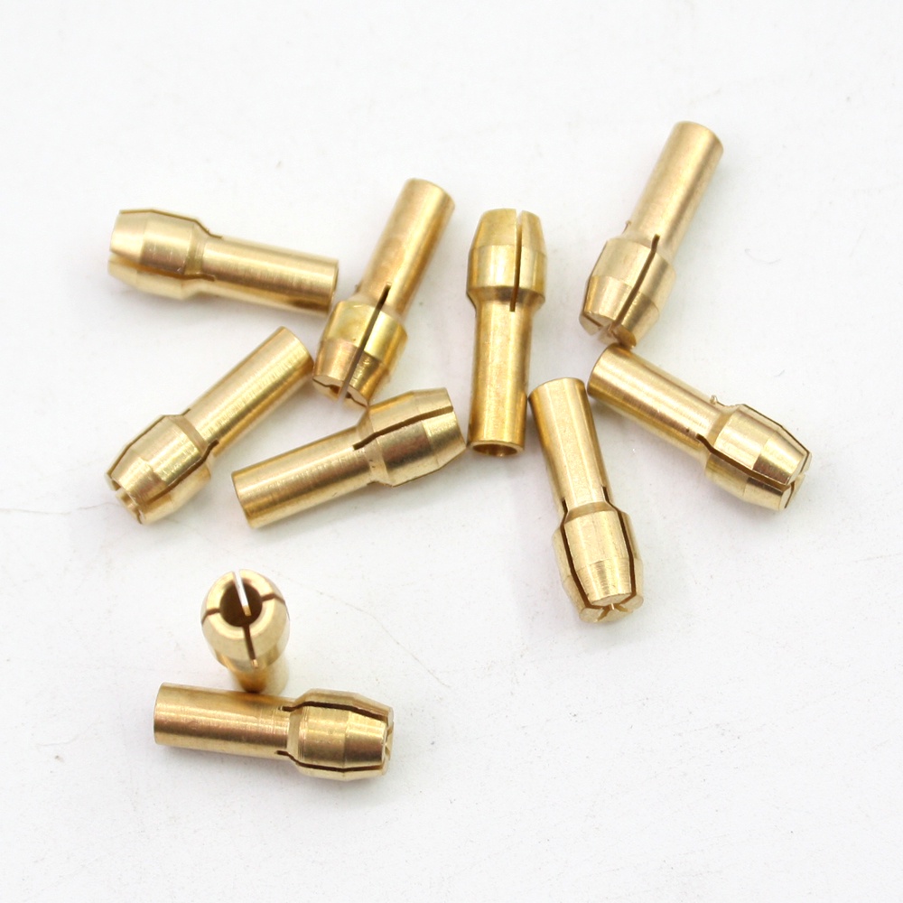 1 Cặp Đầu Kẹp Mũi Khoan 3mm M8 Bằng Đồng Thau Cho Máy In dremel