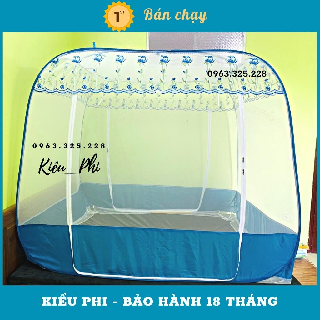 Màn chụp tự bung đỉnh vuông cao cấp Hai chân viền chống muỗi tuyệt đối, Mùng chụp tự bung Việt Nam