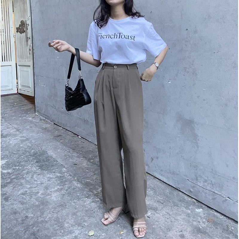 Quần suông Hàn Quốc form dài 4 màu | BigBuy360 - bigbuy360.vn