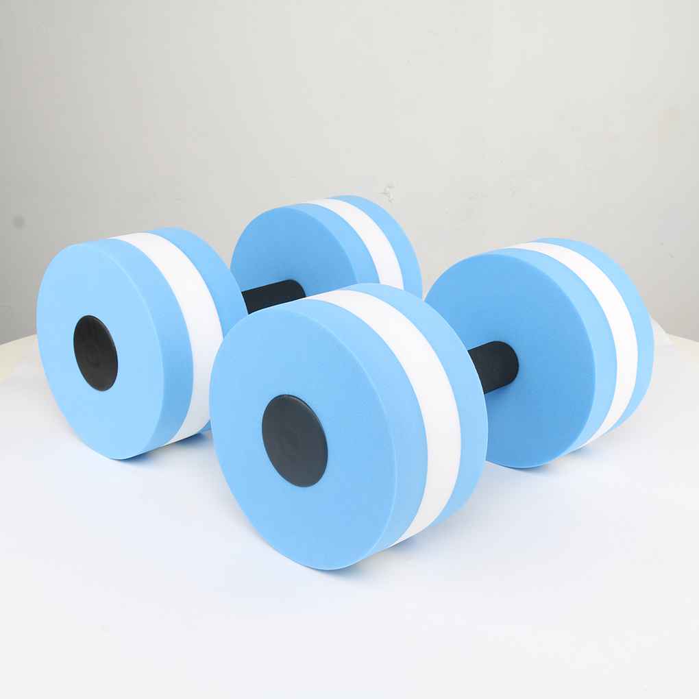 [CHOO] 1 Pair Water Aerobics Dumbbell Aquatic EVA Barbell Aqua Fitness Pool Swimming Yoga Exercise Accessory Elastic