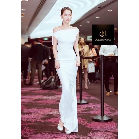 ĐẦM DẠ HỘI SANG TRỌNG THIẾT KẾ TRỄ VAI HỞ LƯNG