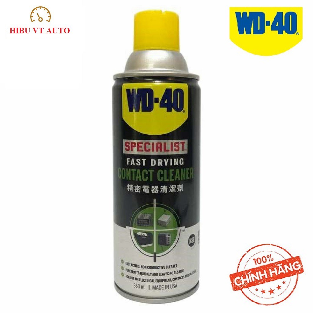 Chai Làm sạch bề mặt khô nhanh WD-40 Specialist Fast Drying Contact Cleaner (360ml)