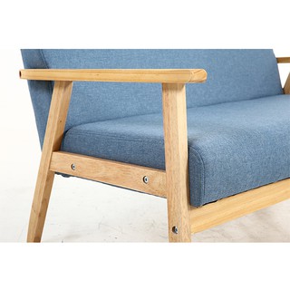 Ghế Sofa đôi đơn giản khung gỗ GSF001