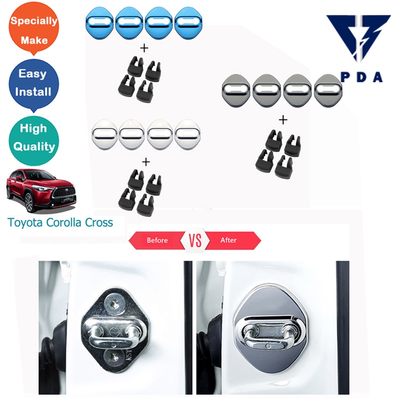 Ốp Bảo Vệ Khóa Cửa Xe Hơi Toyota Corolla Cross XG10 Chất Lượng Cao
