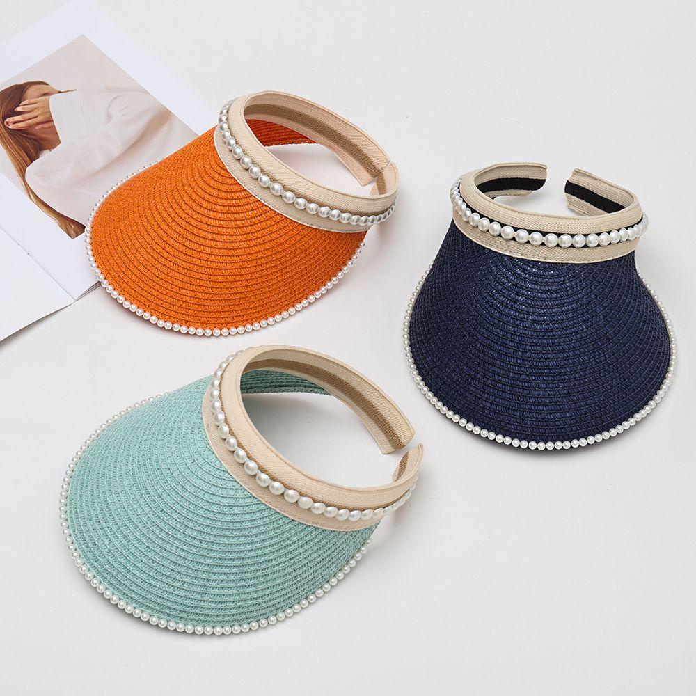 Mũ Cói Rộng Vành Hở Chóp Thời Trang Đi Biển