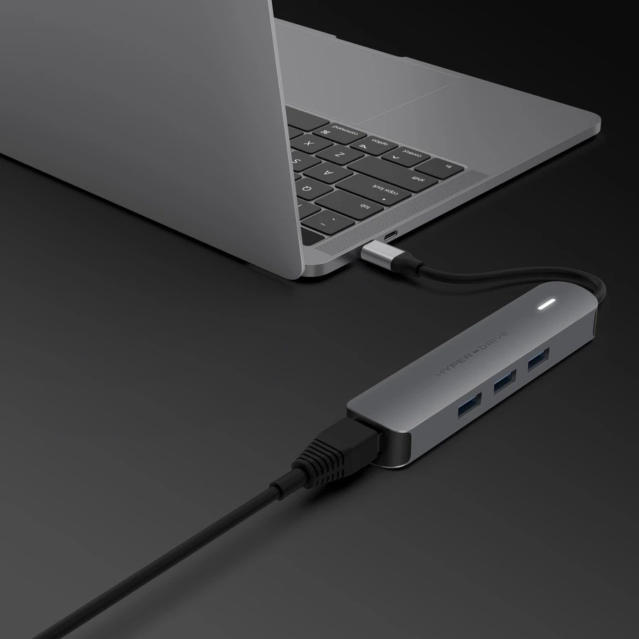 Cổng Chuyển Hyperdrive 6 in 1 HDMI 4K Usb-C Cho Macbook,PC,Devices Chính Hãng