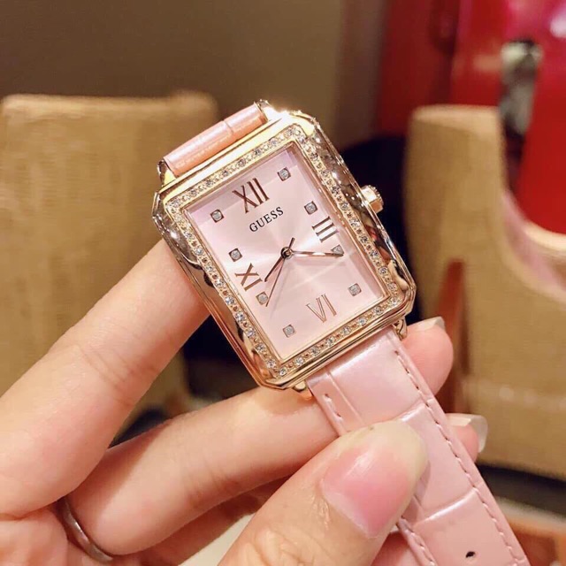 Đồng hồ nữ Guess mặt vuông Dây da Authentic | BigBuy360 - bigbuy360.vn