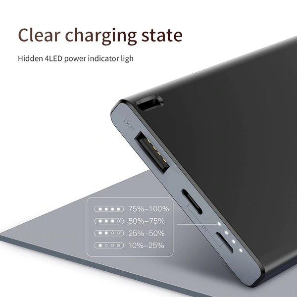 Pin sạc dự phòng Baseus Chocolate Ultra Slim BS-10KP103 10,000 mAh 2A Dual input Type-C/ MicroUSB, siêu mỏng nhẹ