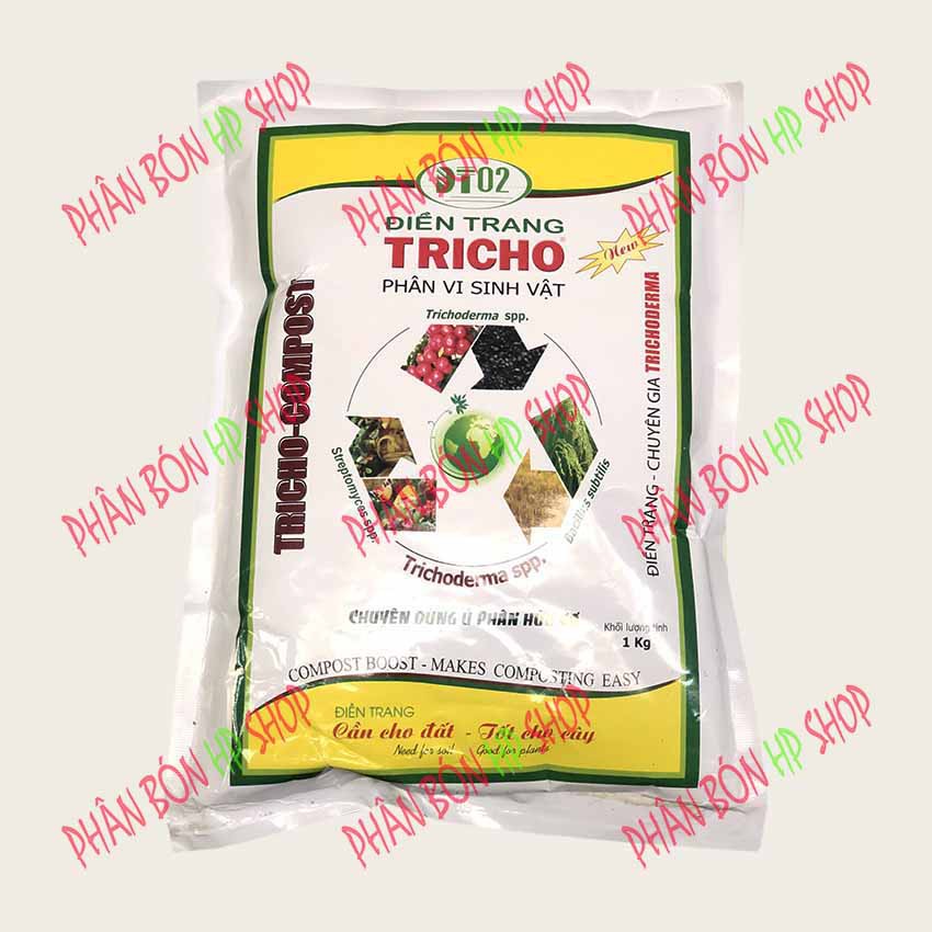 Điền Trang TRICHO PHÂN VI SINH VẬT - Chuyên dùng ủ phân hữu cơ (Gói 1KG)