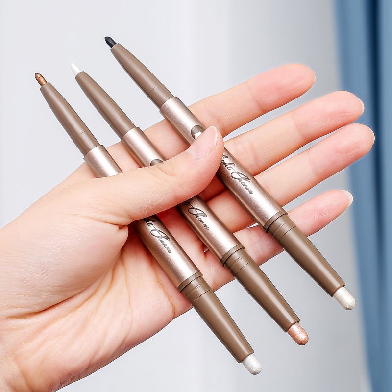 [Hàng mới về] Bút trang điểm bắt sáng dạng thỏi hai đầu ánh nhũ kim tuyến xinh xắn chống nước | BigBuy360 - bigbuy360.vn