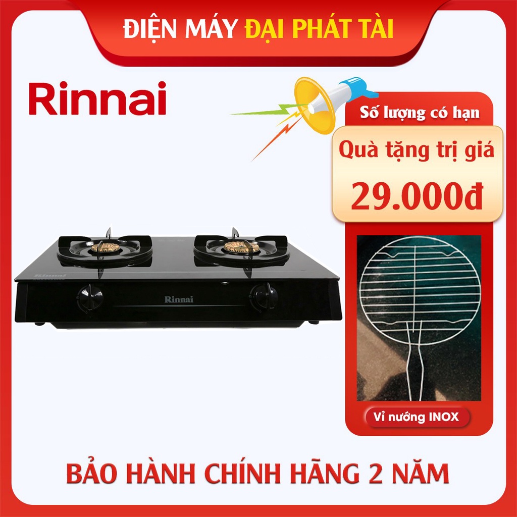 Bếp ga đôi Rinnai RV-6 Double Glass