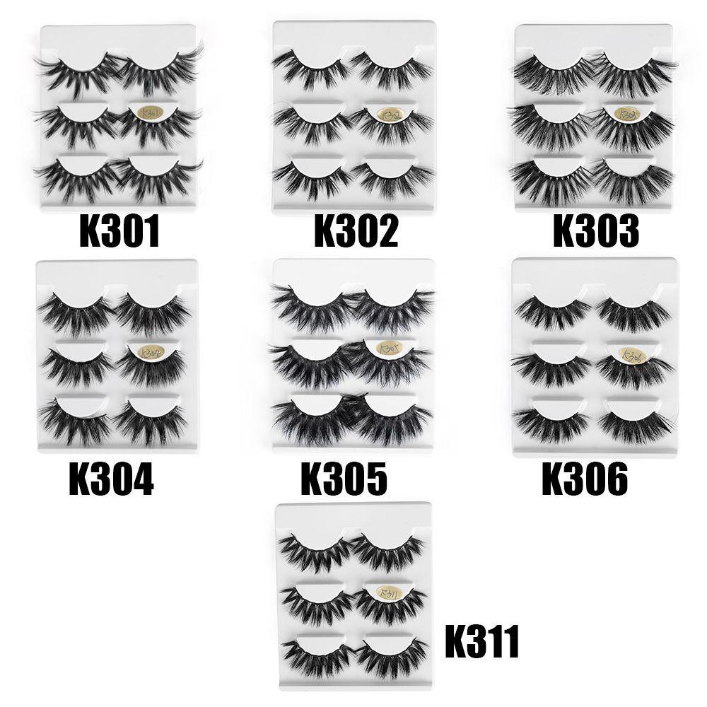 Set 3 Cặp Lông Mi Giả SKONHED 3D Handmade Có Thể Tái Sử Dụng