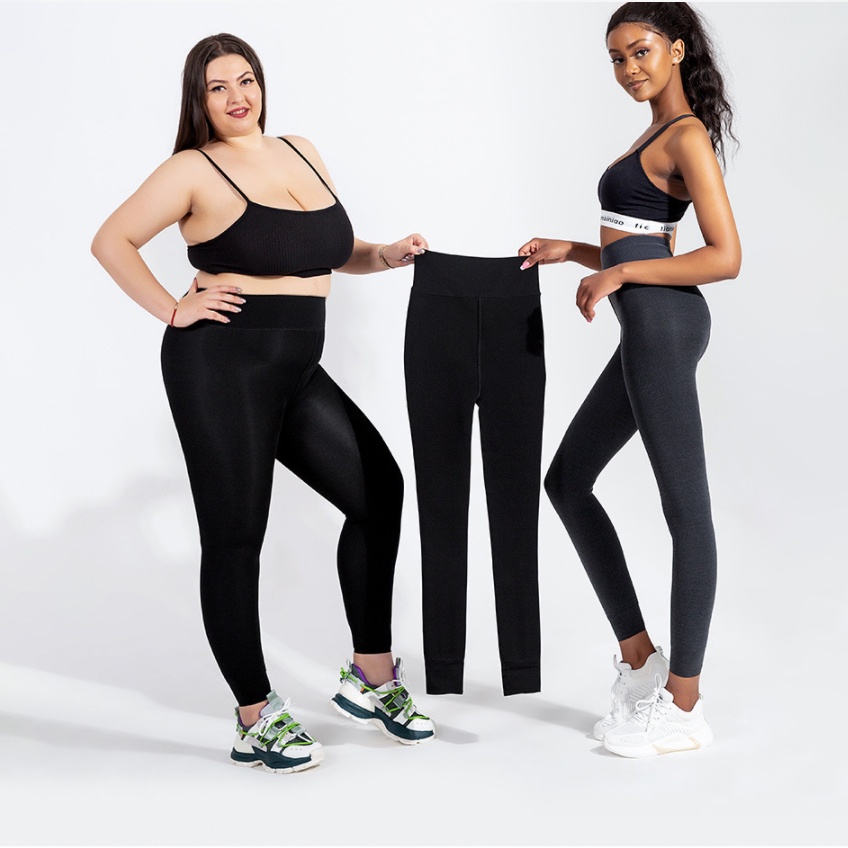 Quần legging nữ BIGsize chất cotton dày dặn co giãn QS35