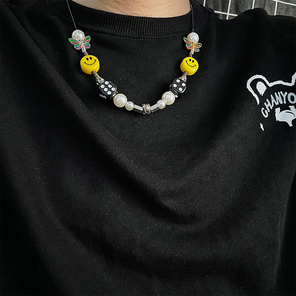 Vòng cổ mặt cười xúc xắc hiphop, vòng tay mặt cười xúc xắc, dây chuyền mặt cười xúc xắc hiphop
