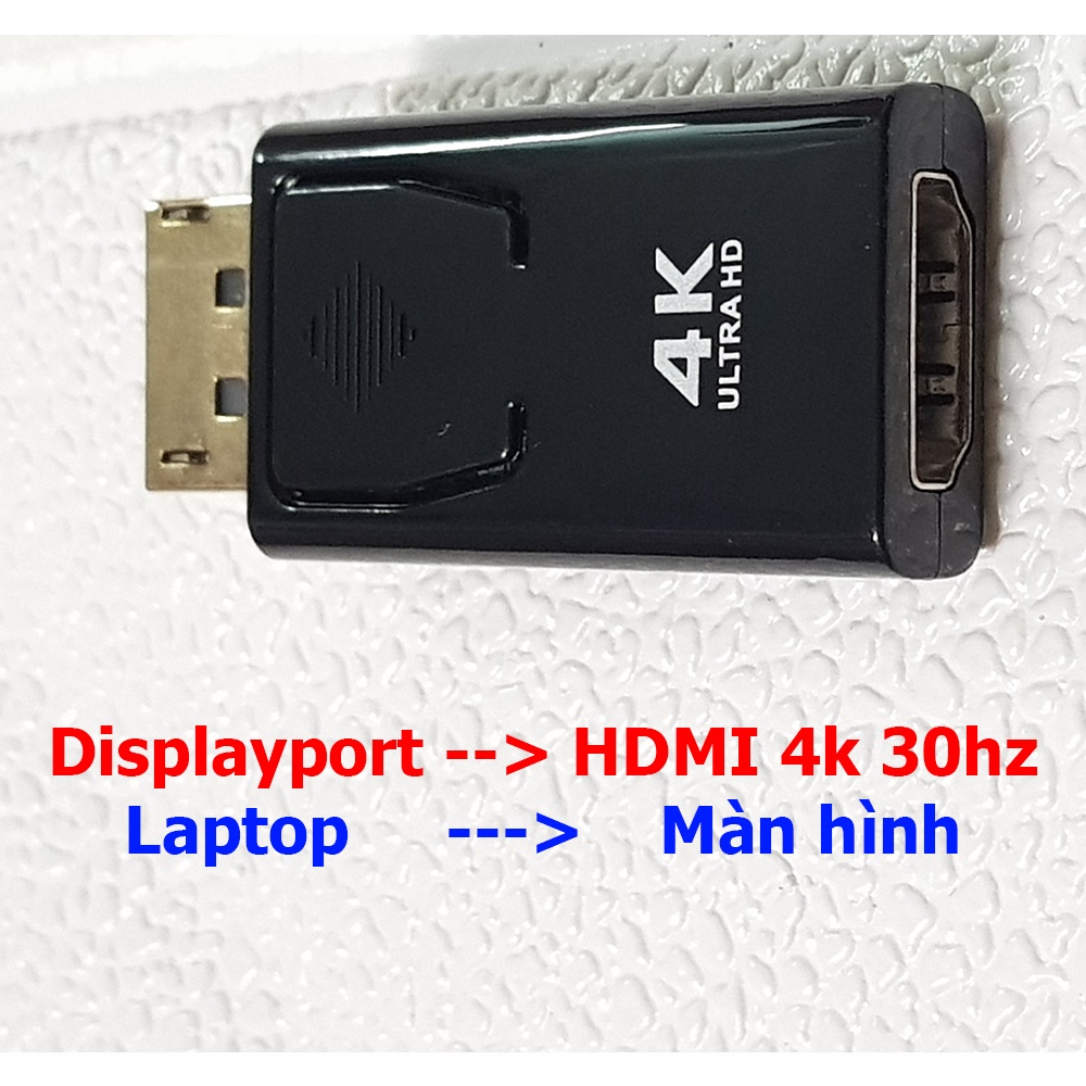 [Mã ELHACE giảm 4% đơn 300K] Cáp chuyển Displayport sang HDMI, DP to HDMI (đầu cái) độ phân giải FullHD/ 4K