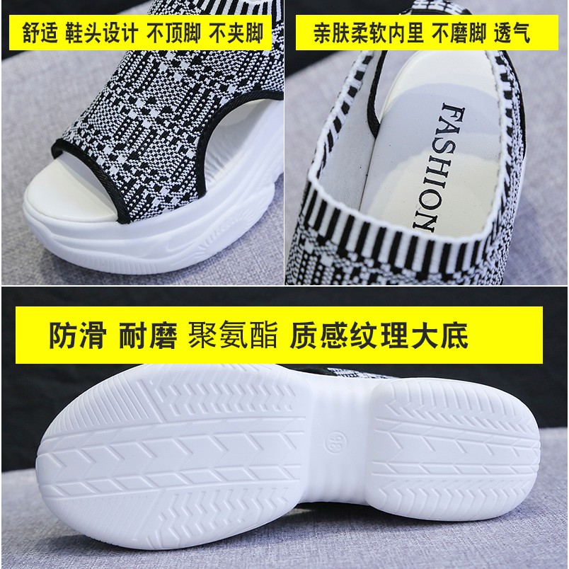 Xăng đan Đế Dày 7cm Có size 35-40 Thời Trang Dành Cho Nữ