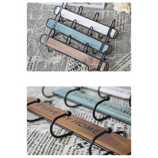 Kệ sắt treo tường trang trí có móc treo