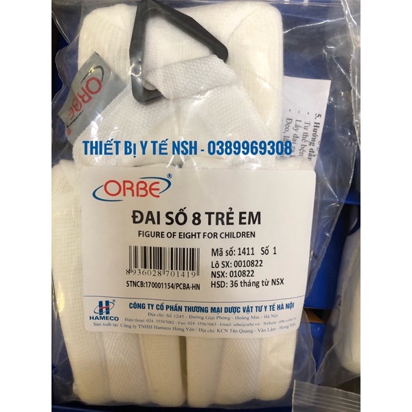❤ Đai số 8 (Đai xương đòn) trẻ em orbe, đai xương đòn bả vai trẻ em Orbe các số, đai xương đòn size nhỏ cho bé Orbe