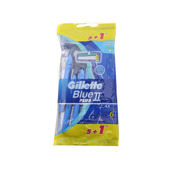 Combo mua 5 tặng 1 Dao cạo râu Gillette Blue II TM Plus