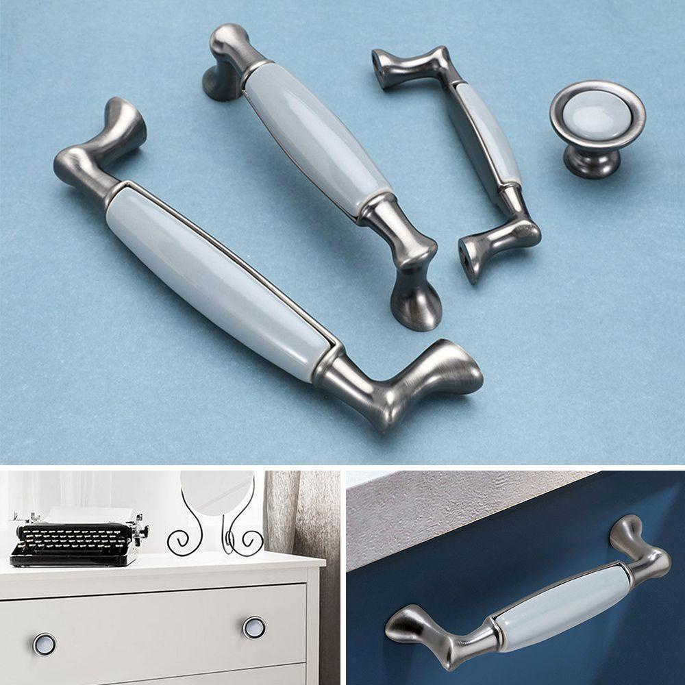 LONTIME Tay Nắm Cửa Tủ Màu Xanh Dương Phong Cách Cổ Điển