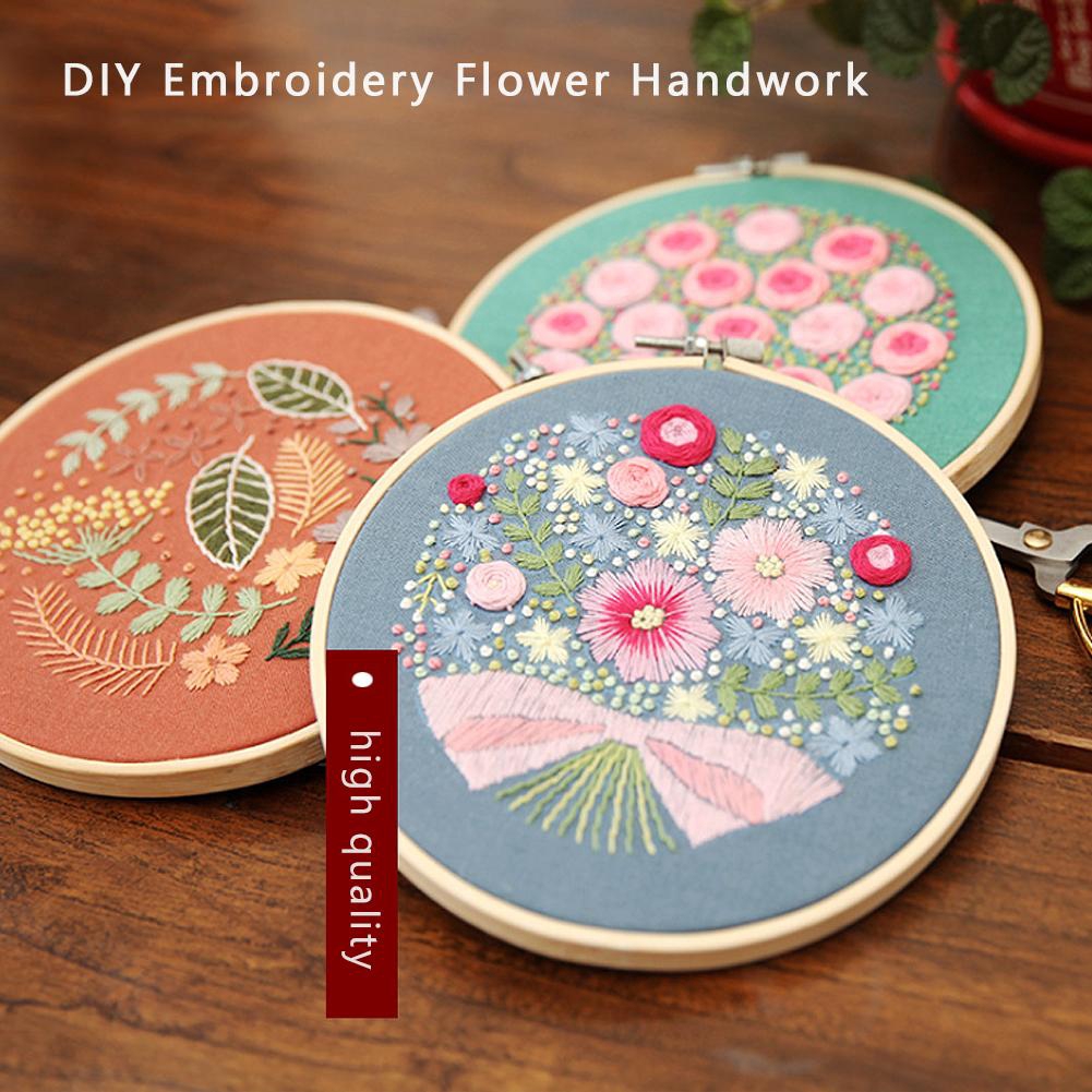 DIY thêu hoa thủ công vá Cross Stitch Kit Bông thêu tranh thêu trang trí nội thất