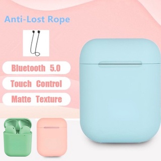 Tai Nghe Bluetooth 5.0 Không Dây i12 Tws Có Micro Cho Android iOS