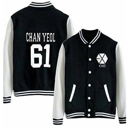 Áo Khoác Bóng Chày Exo Chanyeol Có Thể Thay Đổi Tên