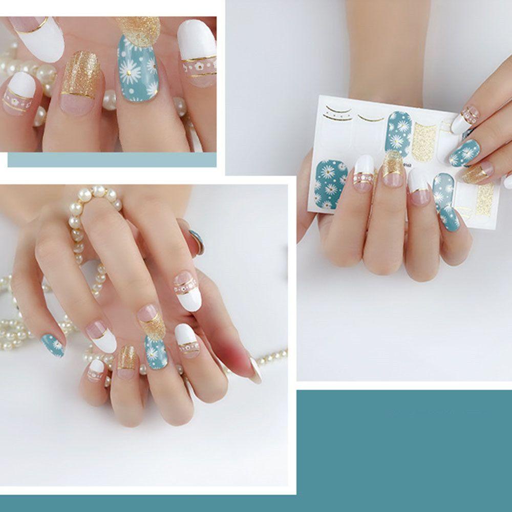 HS Miếng Dán Trang Trí Móng Tay Bằng Vinyl Che Phủ Toàn Diện