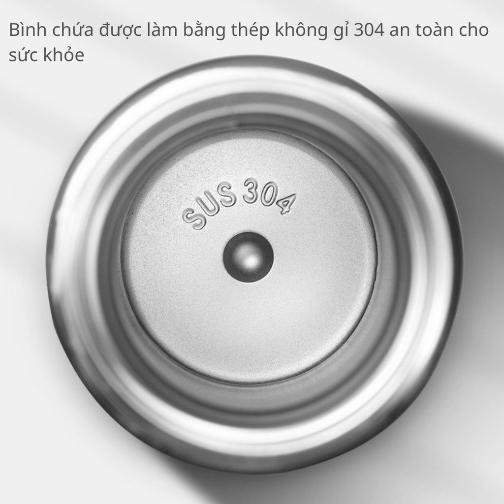 Bình giữ nhiệt cảm ứng nhiệt độ, bình giữ nhiệt 5 lớp an toàn cho sức khỏe