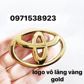 logo vô lăng toyota màu vàng gold