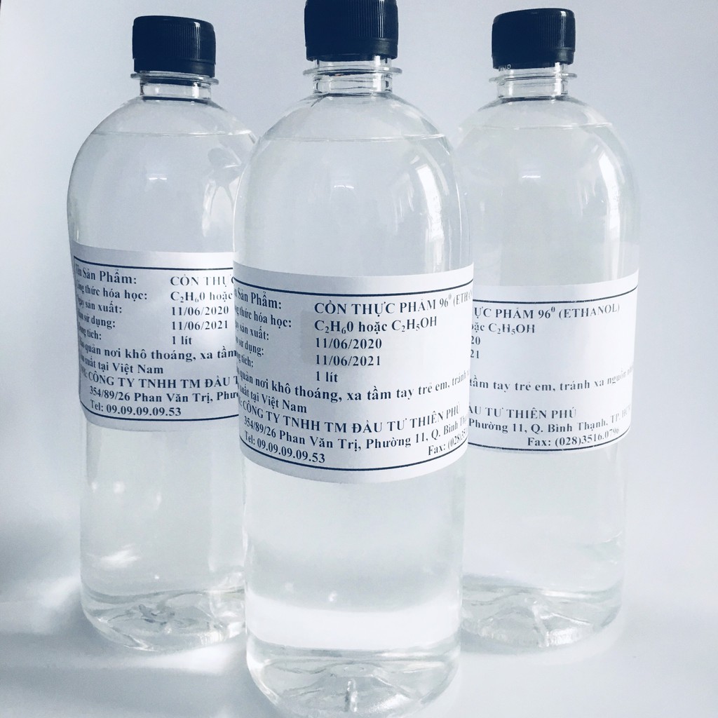 Cồn ethanol thực phẩm 96 độ Wine Food - chuyên dùng mỹ phẩm, chế phẩm y tế