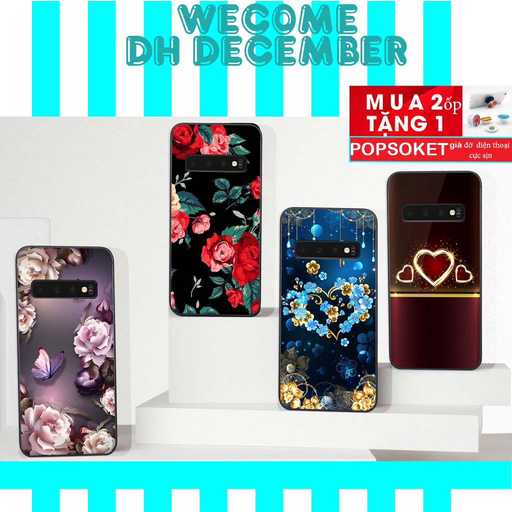 HOT SALE OFF ( 2 ỐP TẶNG 1 POP) Ốp lưng Samsung Galaxy S10 / S10 PLUS in hình hoa tinh tế , mới mẻ DH DECEMBER