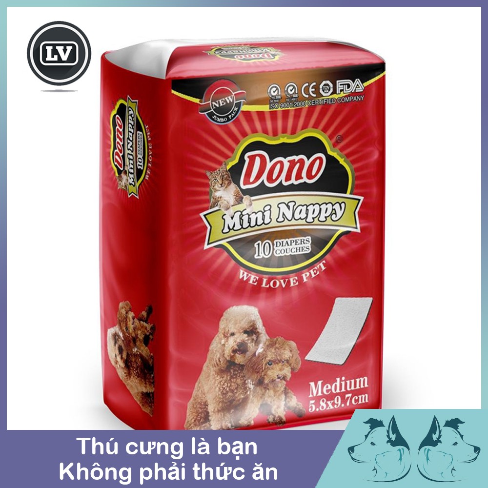 Băng Vệ Sinh Tã Vệ Sinh Cho Chó Cái Mini Nappy Dono Phụ kiện Long Vũ