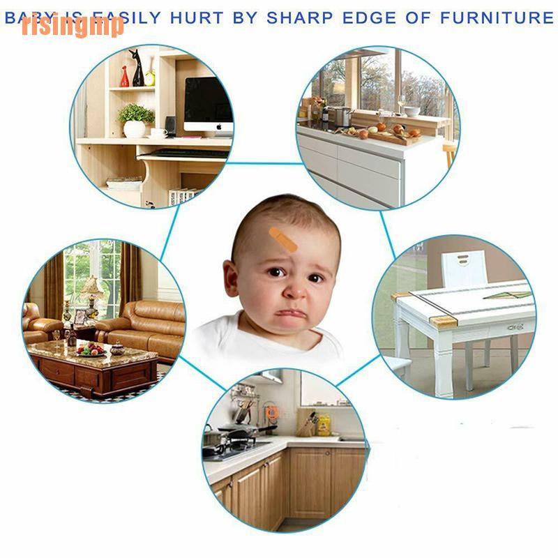 Bộ 4 Đệm Cao Su Trong Suốt Bảo Vệ Bàn Ăn Cho Bé