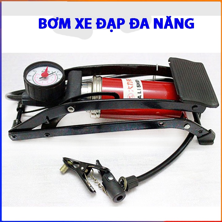 Bơm đạp chân mini dùng cho ô tô xe máy xe đạp