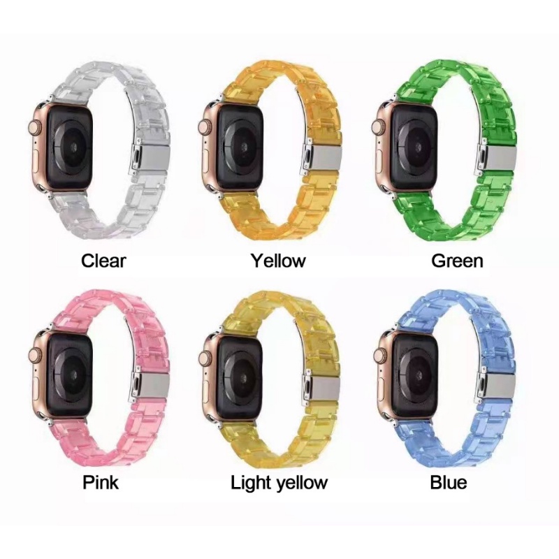 Dây Đeo Trong Suốt Mỏng Cho Đồng Hồ Thông Minh Apple Watch 49mm 42mm 41mm 38mm 44mm 40mm 45mm 8 7 SE 6 5 4 3 2 1