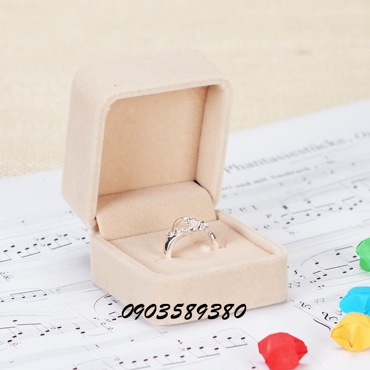 [HCM] Hộp đựng nhẫn, hộp đựng bông tai vải nhung chất lượng cao | BigBuy360 - bigbuy360.vn